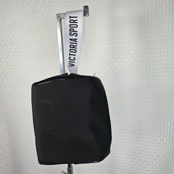 Victoria Sport Black Neoprene Makeup Pouch With Zipper & Wrist Strap - Picture 4 of 5